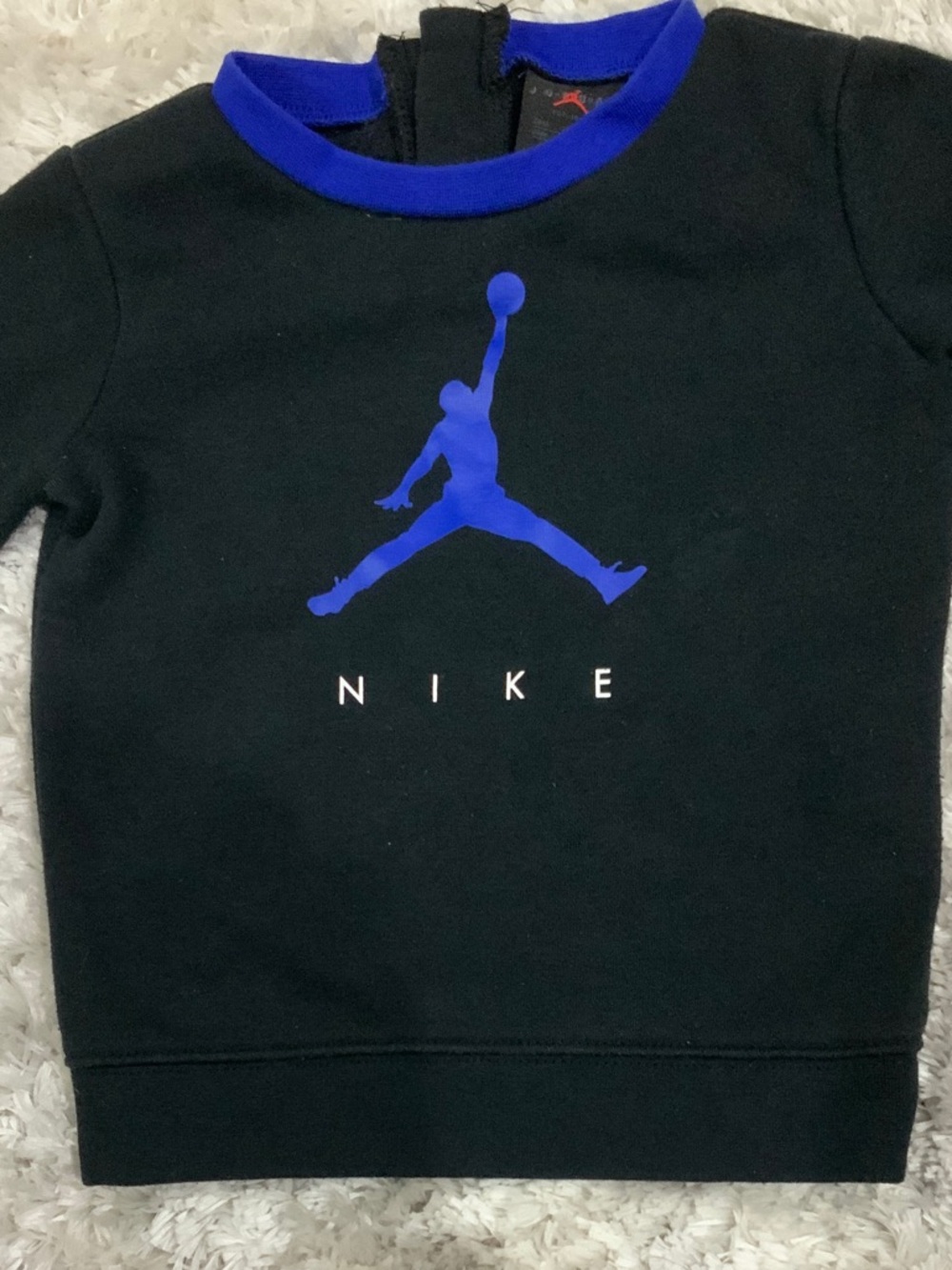 Nike Black Sweatshirt with Royal Blue Jumpman